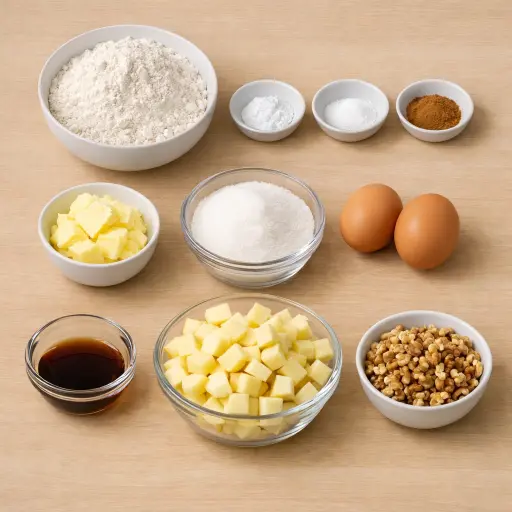 Ingredients for Timeless Apple Bread