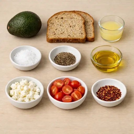 Ingredients for Timeless Avocado Toast