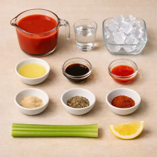 Ingredients for Timeless Bloody Mary