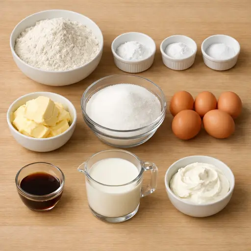 Ingredients for Timeless Bundt Cake