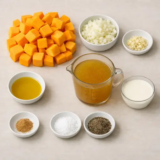 Ingredients for Timeless Butternut Squash Soup