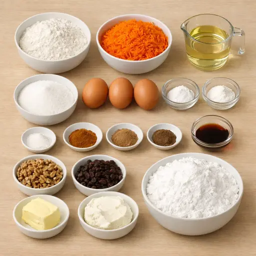 Ingredients for Timeless Carrot Delight