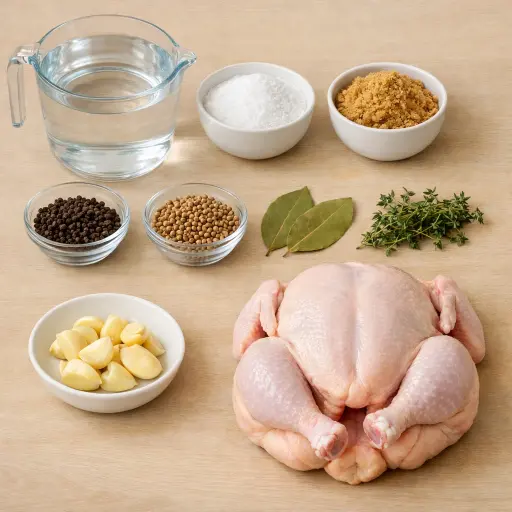 Ingredients for Timeless Chicken Brine
