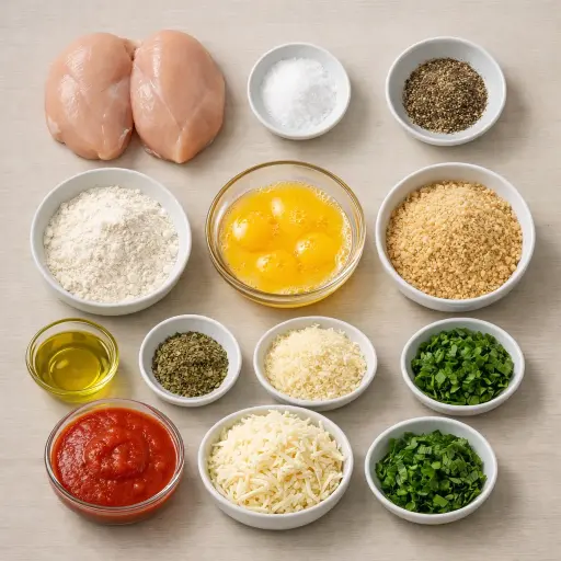 Ingredients for Timeless Chicken Parmigiana Delight