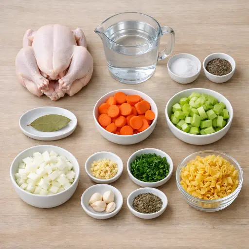 Ingredients for Timeless Chicken Soup