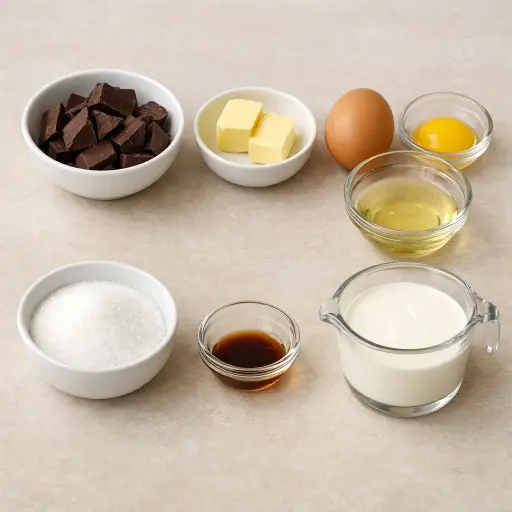 Ingredients for Timeless Chocolate Mousse