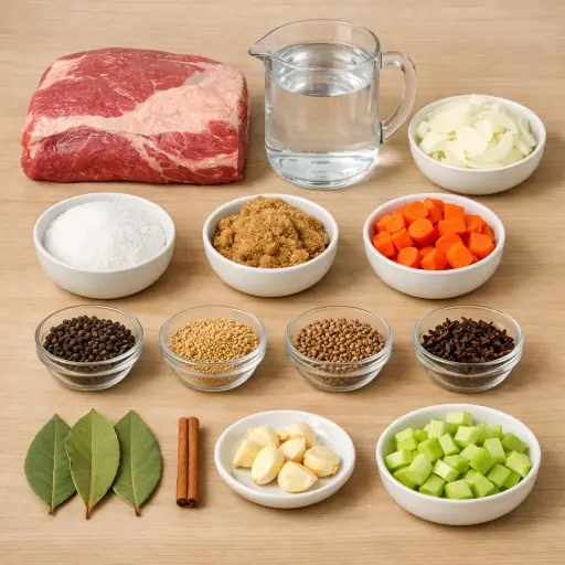 Ingredients for Timeless Corned Beef Delight
