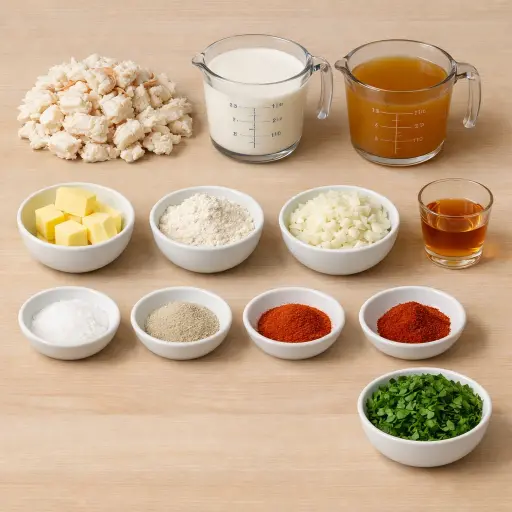 Ingredients for Timeless Crab Bisque