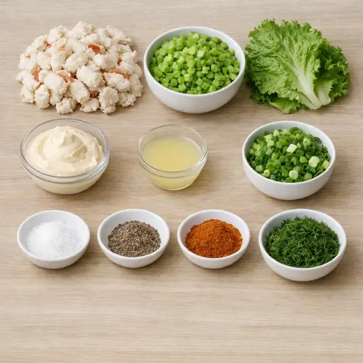 Ingredients for Timeless Crab Salad