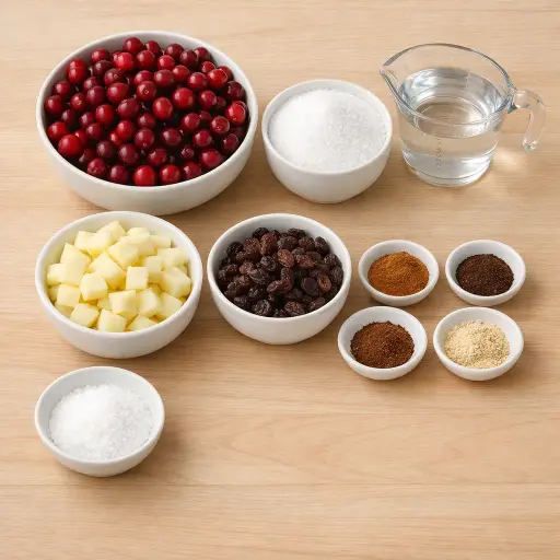 Ingredients for Timeless Cranberry Conserve