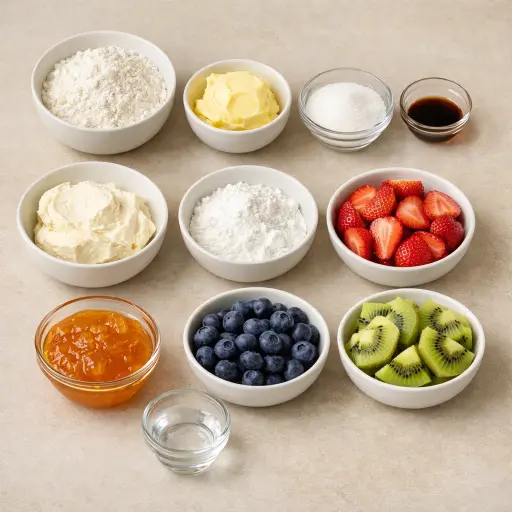 Ingredients for Timeless Fruit Tart