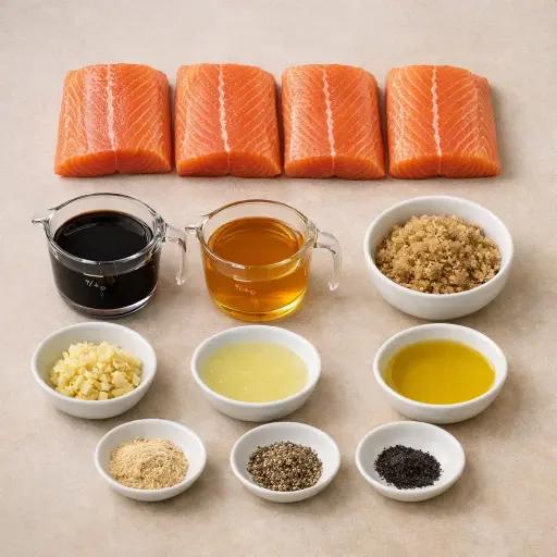Ingredients for Timeless Glazed Salmon