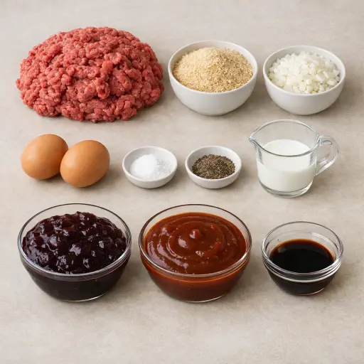 Ingredients for Timeless Grape Jelly BBQ Meatballs