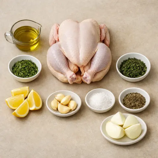Ingredients for Timeless Herb-Roasted Chicken