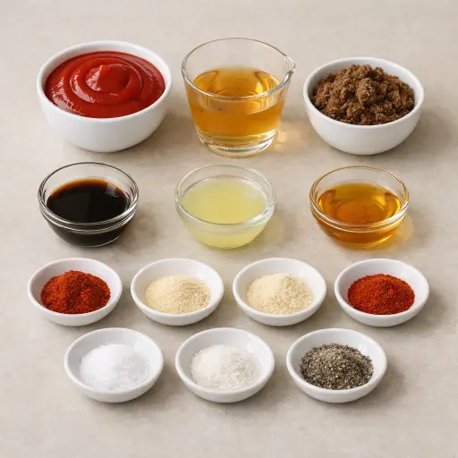 Ingredients for Timeless Homestyle Barbecue Sauce