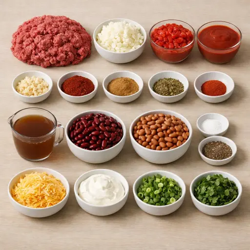 Ingredients for Timeless Homestyle Chili