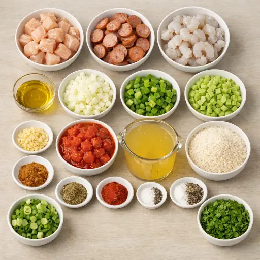 Ingredients for Timeless Jambalaya
