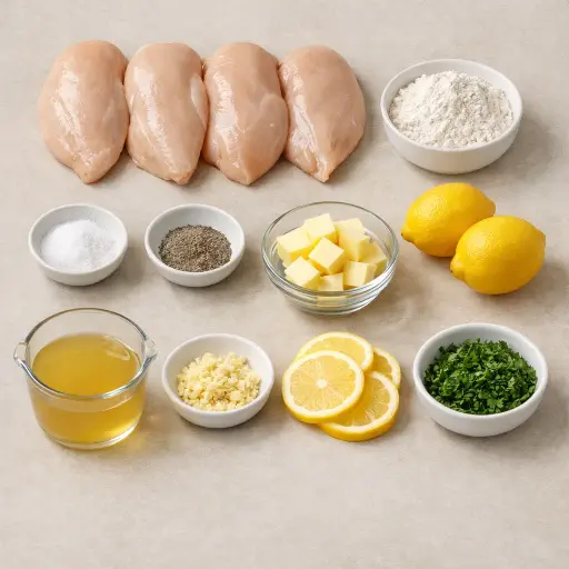 Ingredients for Timeless Lemon Chicken Delight