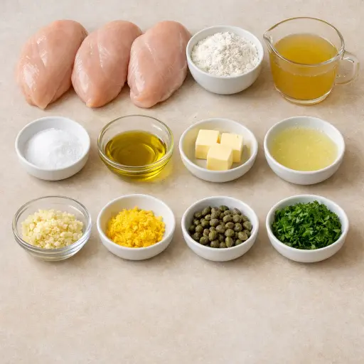 Ingredients for Timeless Lemon Chicken