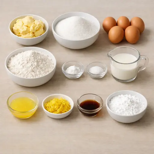 Ingredients for Timeless Lemon Loaf