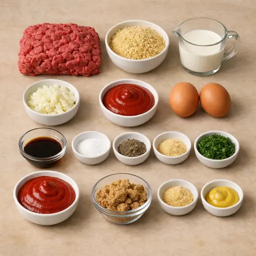 Ingredients for Timeless Meatloaf Delight