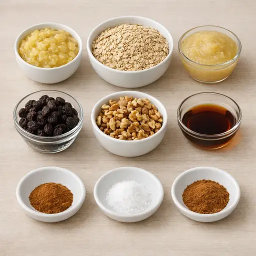 Ingredients for Timeless Oatmeal Cookies