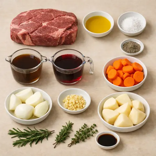Ingredients for Timeless Pot Roast