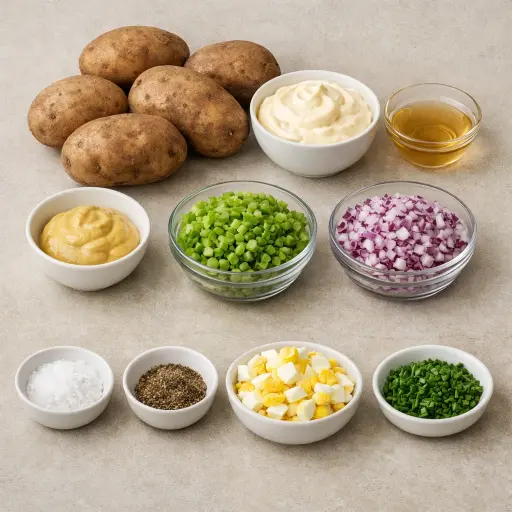 Ingredients for Timeless Potato Salad