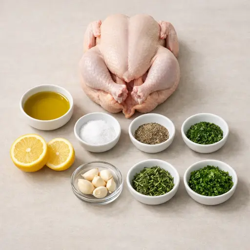 Ingredients for Timeless Roast Chicken