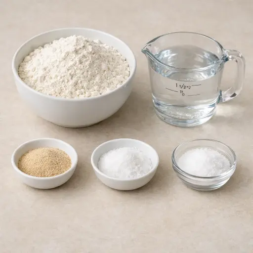 Ingredients for Timeless Rustic Bread