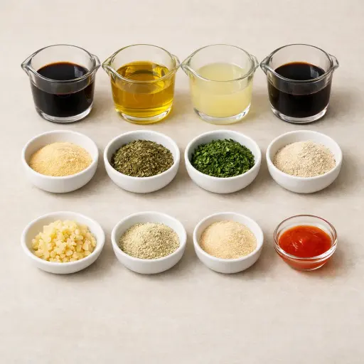 Ingredients for Timeless Steak Marinade