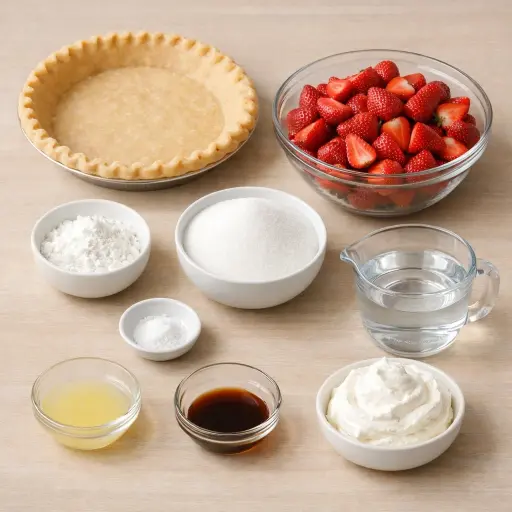 Ingredients for Timeless Strawberry Pie