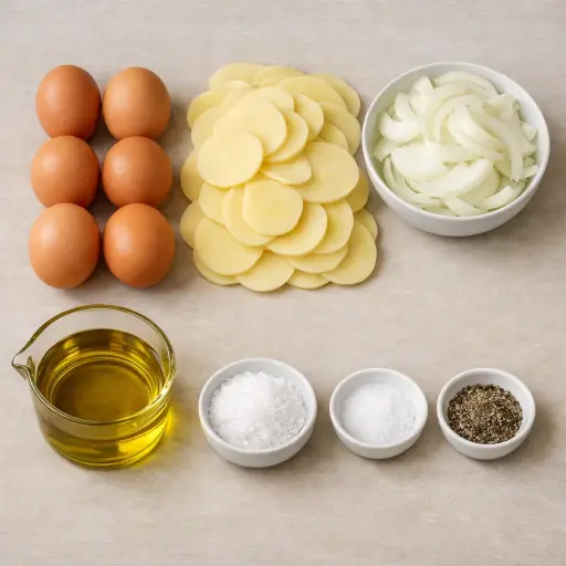 Ingredients for Tortilla Española