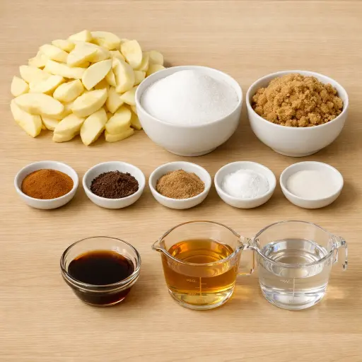 Ingredients for Traditional Apple Butter