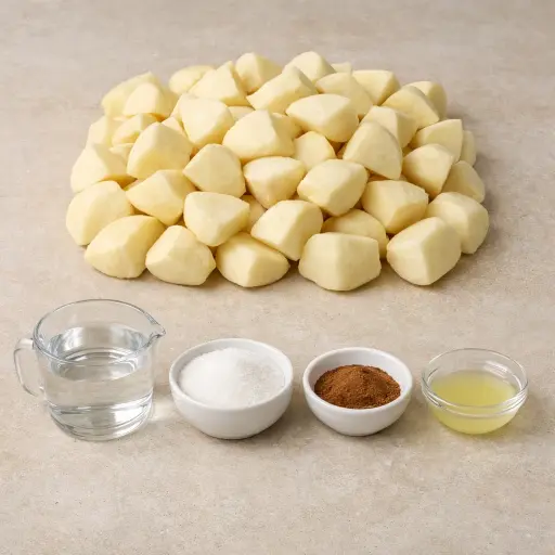 Ingredients for Traditional Applesauce
