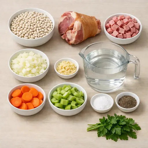 Ingredients for Traditional Bean Soup