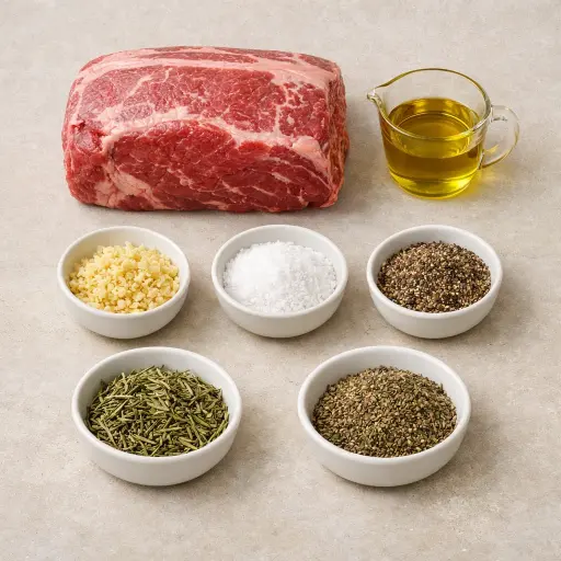 Ingredients for Traditional Boneless Rib Roast