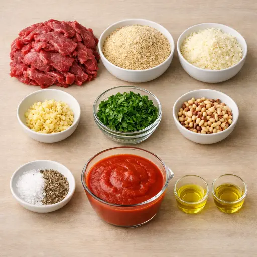 Ingredients for Traditional Braciole