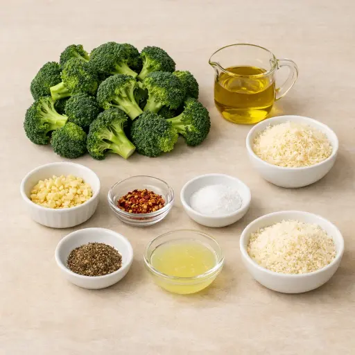 Ingredients for Traditional Broccoli Sautée