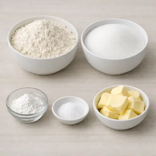 Ingredients for Traditional Cake Mix