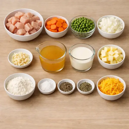 Ingredients for Traditional Chicken Casserole