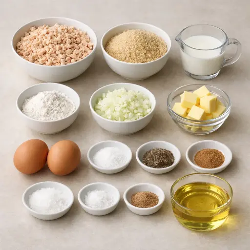 Ingredients for Traditional Chicken Croquettes