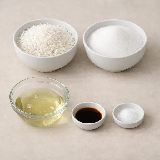Ingredients for Traditional Coconut Delights