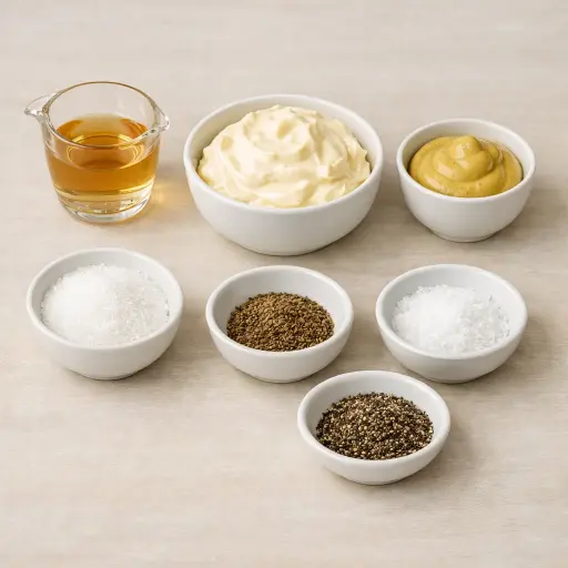Ingredients for Traditional Coleslaw Dressing