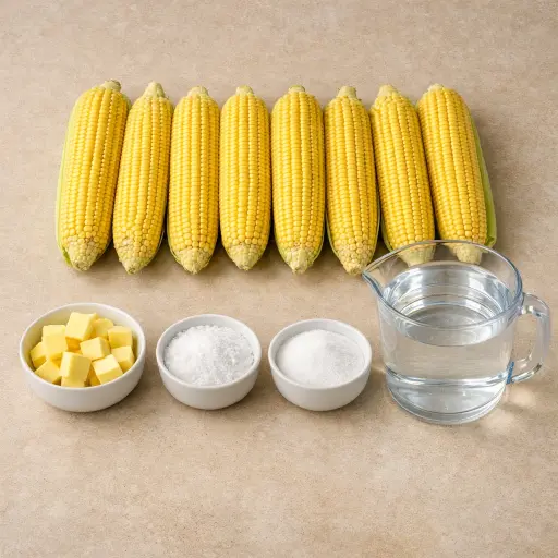Ingredients for Traditional Corn Boil