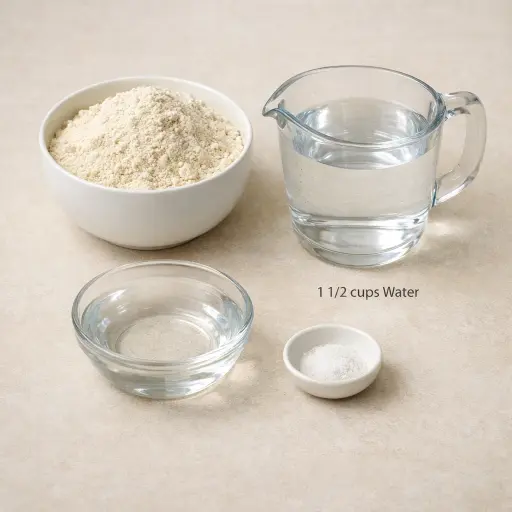 Ingredients for Traditional Corn Tortillas