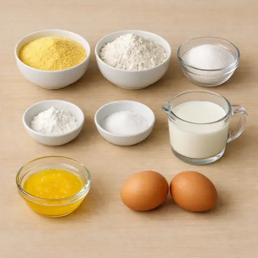 Ingredients for Traditional Country Cornbread