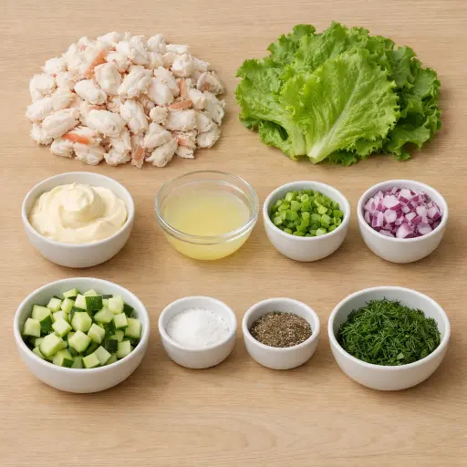 Ingredients for Traditional Crab Delight