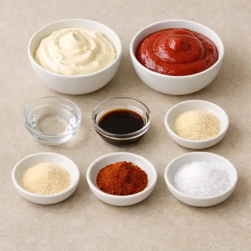 Ingredients for Traditional Dipping Sauce