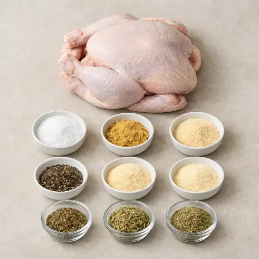 Ingredients for Traditional Dry Brine Turkey